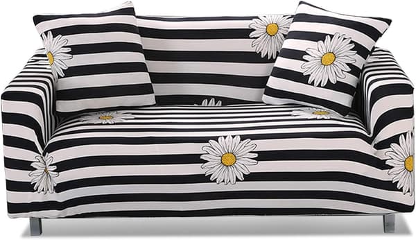 Soffa elastiska överdrag justerbart sofföverdrag 3-sits soffskydd vardagsrumsdekoration