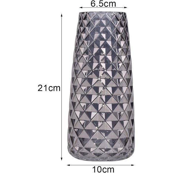 Glasvas Glasvas Hög och ultratunn söt glasvaror Vas Bordsdekoration Liten vas