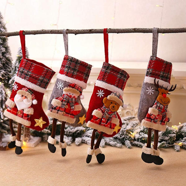 Julstrumpa Julstrumpa Julstövelstrumpa Hängande Julstrumpa