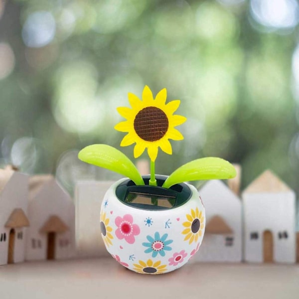 Solfjäderdansande blomma leksak, gungande dansare leksak mode sol automatisk gunga blomma