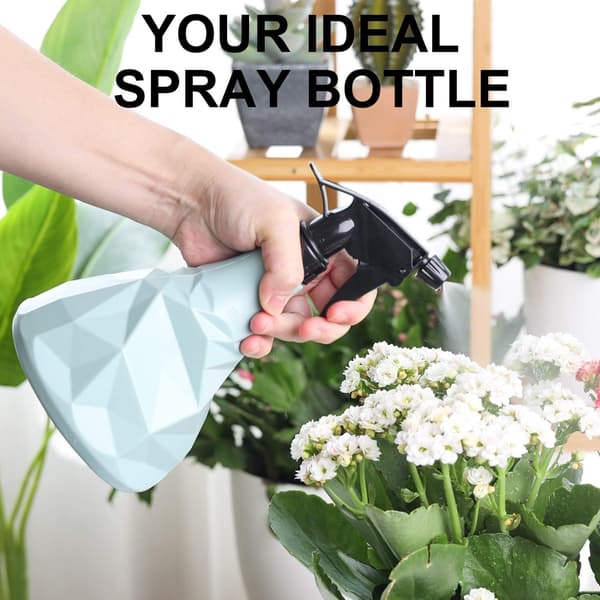 700ML Tom Sprayflaska med Handtryck, Plast Fin Mist Sprayflaskor med Avtryckare, Liten Vattning