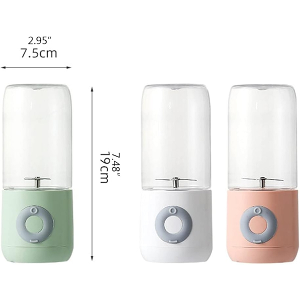 Bärbar mixer för shakes och smoothies Personlig mixer med uppladdningsbar USB Tillverkad av BPA-fri Ma
