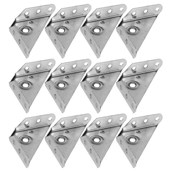 L-formade hörnförband Möbelanslutningar Hängande skåp Silver 20-pack