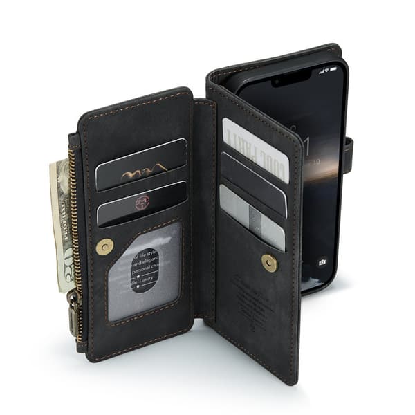 iPhone 13 Wallet Case for Women Men, Stylish Durable PU Leather