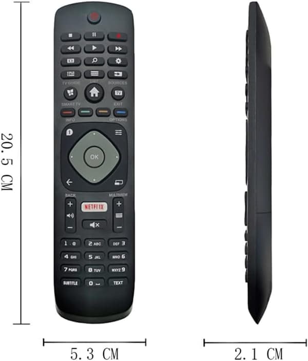 Erstatningsfjernkontroll Philips Universal for Philips TV-fjernkontroll for Philips TV