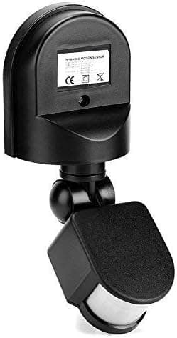 110V-240V Justerbar Rörelsesensor Infraröd Sensor Detektor Ljusströmbrytare (Svart)