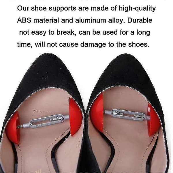2pcs Shoe Stretchers for Men and Women, Shapers, Expanders, Adjustable Mini Shoe Trees Red