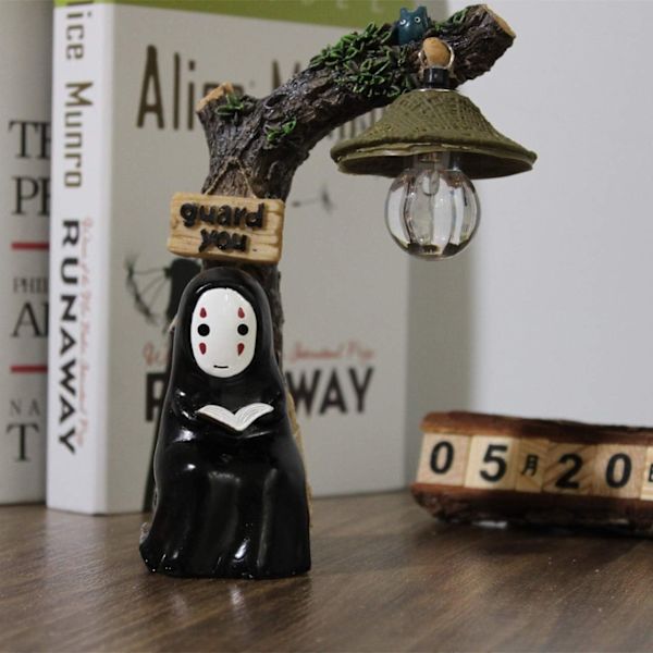 Lämplig Spirited Away No Face Man Nattlampa Barn Present Barn Leksak Heminredning Hantverk Dekorativ