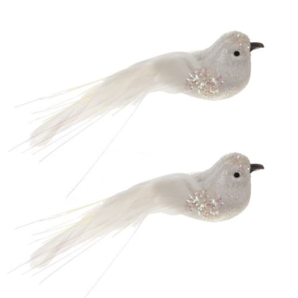 Julgransprydnader - fågelformade 2-pack. Ruhhy 22338