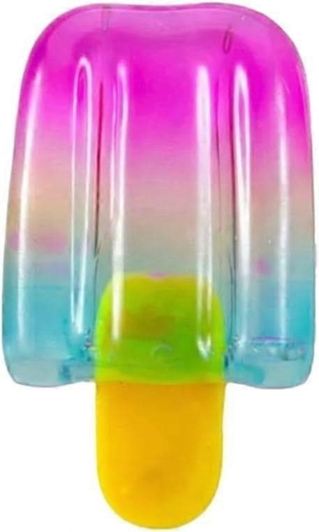 Stressaflastende Glas Squeeze Squishy Legetøj Gradient Farve Popsicle Design, Sommer Sensorisk Fidget Legetøj, Perfekt til Påskekurve, Festgaver & orange 1PCS