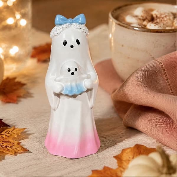 Halloween Spøkelsesfigur, Søt Pynt til Skrivebord Peis Hjemmefestdekorasjon