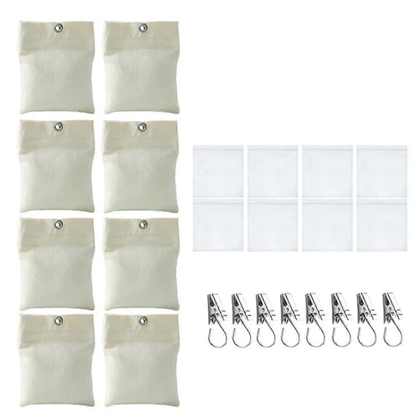 8-pack utomhusgardin botten tyngdväska med fast klämma