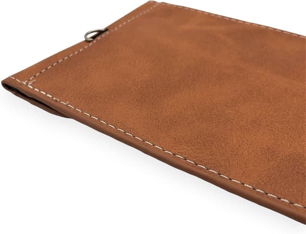 Faraday RFID Signal Blocking Pouch - Genuine Brown Leather, for Car Keys, RFID Blocking, Key Holder, Key Ring, Anti-Theft, Security, Key Protection