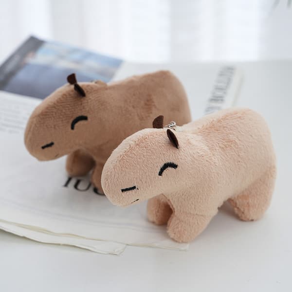 12 cm Simulering Capybara Plysjlegetøj Tøjdyr Nøglering Nøgle A2