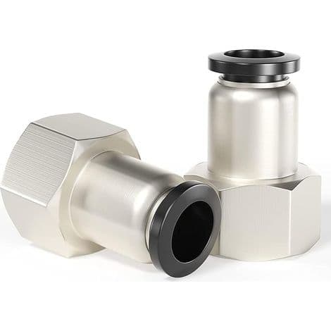 4 mm OD x 1/8 tum BSP rak koppling PCF4-01 (10-pack)