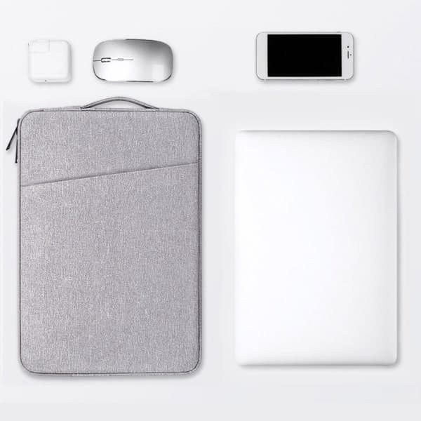 Vandtæt bærbar computertaske 13,3 14 15 15,6 tommer til iPad til Macbook Air Pro Bærbar computertaske Computermappe Sort Sort Black 15.6 inches