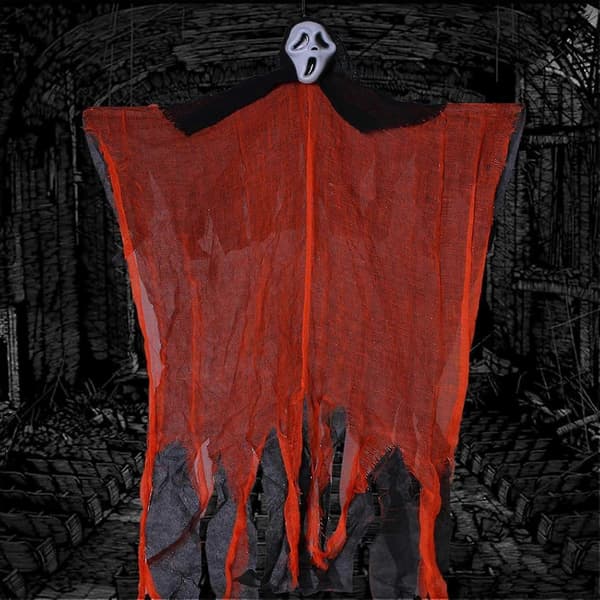 Halloween Skull Gauze Hanging Ghost Decoration