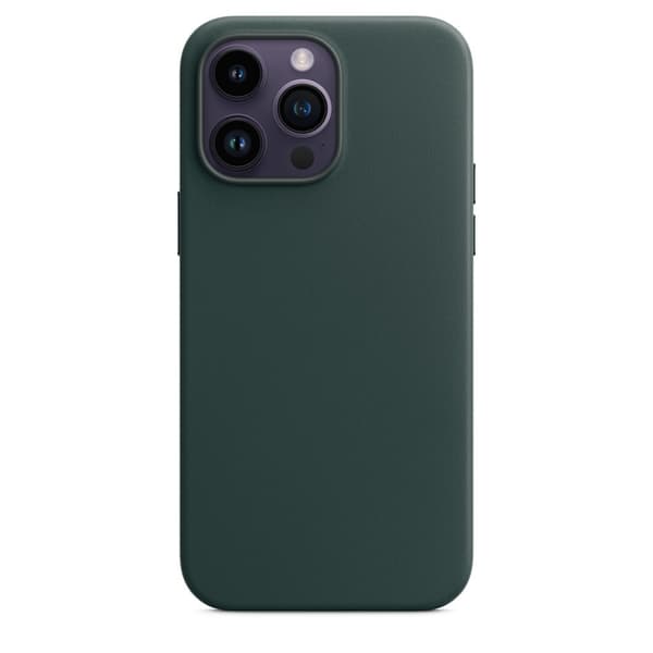 Læder mobilcover egnet til iPhone 13 Pro, med Magsafe-funktion, grøn
