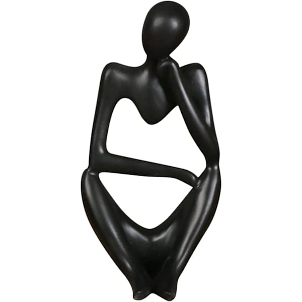 Abstrakta Statyer i Harts Skulpturer & Figurer Modern Heminredning Vardagsrum Svart Unika Statyer & S