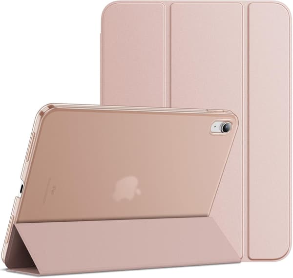iPad (A16) 11:e/10:e generationen (2025/2022), Slim Stand Hard Shell Baksida (Roseguld)