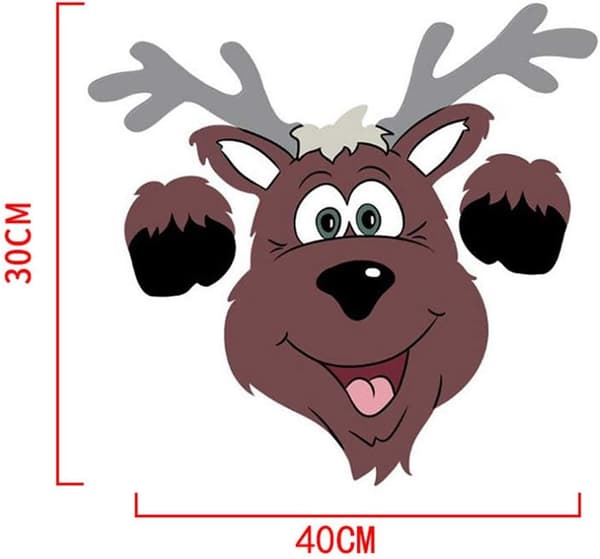 Trädgårdsdekoration i trä, perfekt hållbar gräsmattedekor, utomhusdekoration för jul (älg)