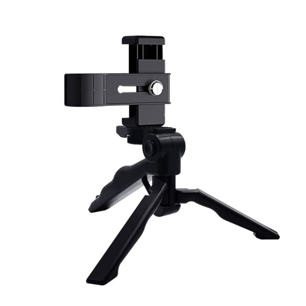 Smartphone Fixeringsklämma 1/4 tums Hållare Fäste + Grepp Fällbart Stativfäste Kit för DJI OSMO Pocket / Pocket 2