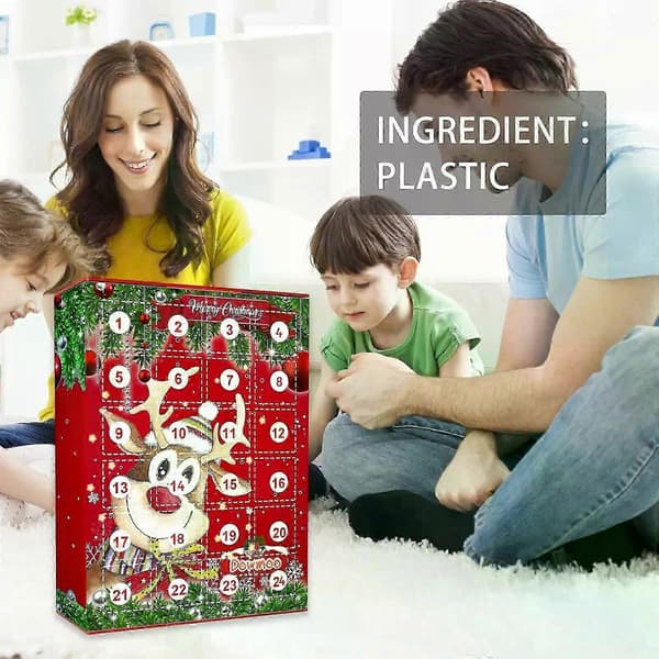 Julenøkkelring Blind Box 24-dagers adventskalendersett
