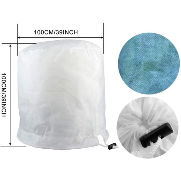 2-pack växtskydd frostskydd frostfilt för växter träd buskar, återanvändbara buskskydd Ja
