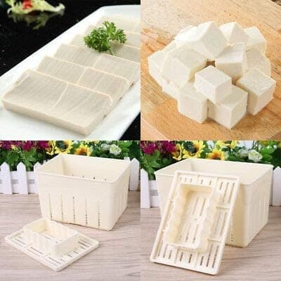Tofu Press Form (2PCS) Plast DIY Hemlagad Tofu Maker Pressform Kit + Sojabönor Ostduk