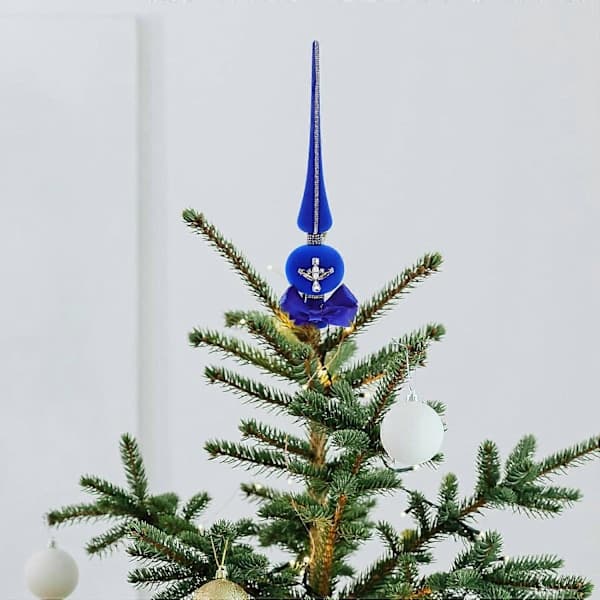 SBSG 2-pack Strass Julgransstjärna Glittrande Julgransprydnader, Julklappar