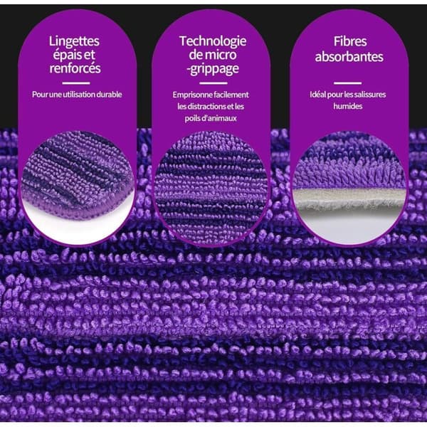 4 utskiftbare gjenbrukbare vaskbare mikrofiberkluter for Swiffer WetJet Spraymopper
