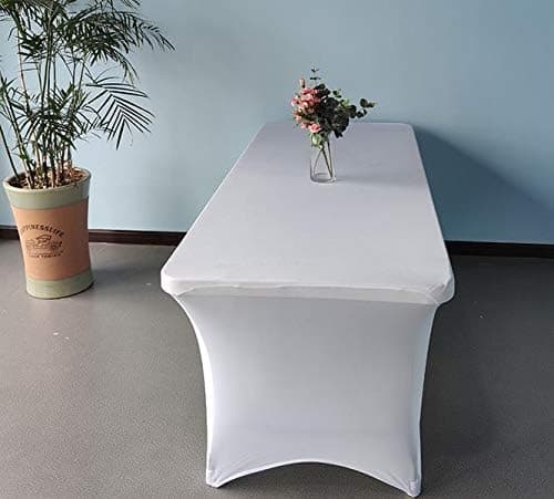 Rektangulär elastisk bordsduk för cocktailbord, bröllopsbord, bar, bankett, fest