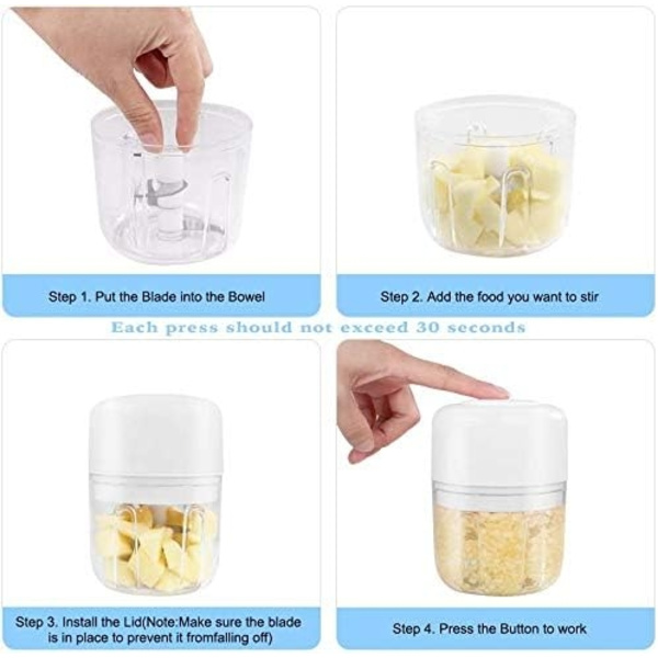 Mini elektrisk hackare, 250 ml mini mixer kött hackare, elektrisk morot kvarn grönsak Rapier Multi