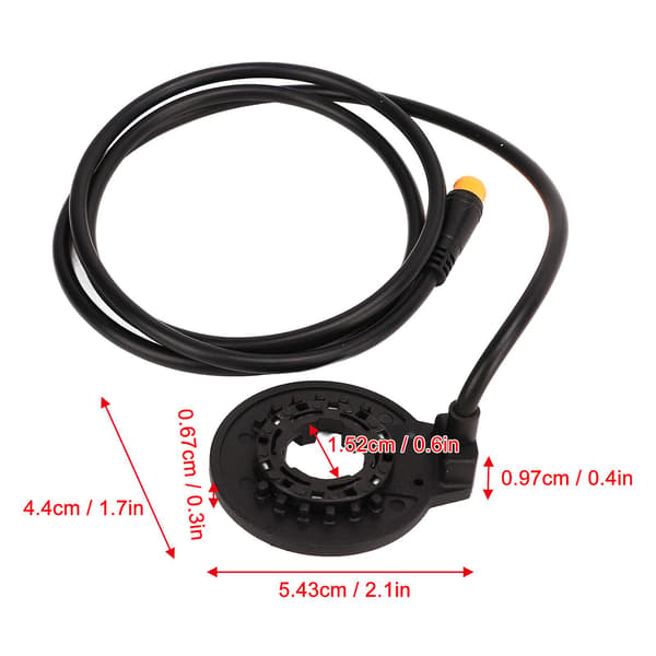 36V/48V Non-slip Sensitive Electric Bicycle Pedal Assist Sensor with Waterproof Dual Hall Sensor Interface