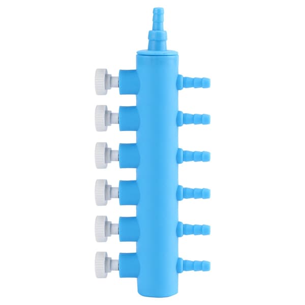 Aquarium Water Pipe Volume Control Valve Connector Aquarium Air Distributor Oxygen Pump Accessories 6-Way