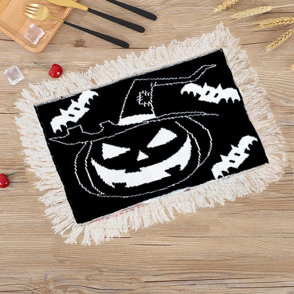 Halloween-bordsunderlägg, värmebeständigt, fläckbeständigt, halkfritt, lätt att rengöra och förvara