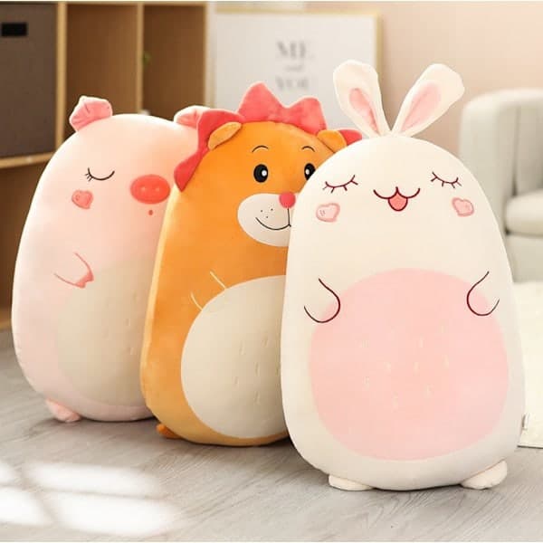 60 cm Squishmallows – Kawaii blød dyrepude, dinosaur