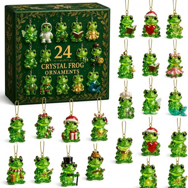 Froskepynt Julekalender – 24-dagers nedtelling Frosk Jule Akrylkalender