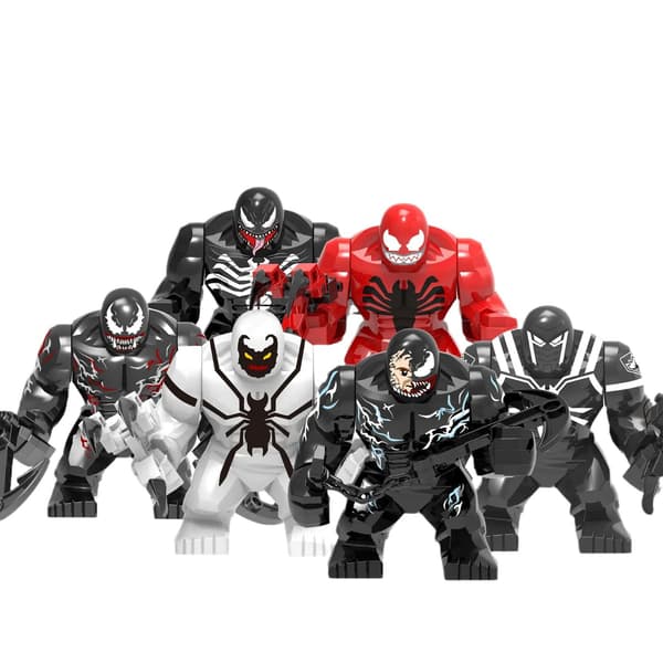 VENOM STOR, 7,5 cm, Tilpasset Minifigur Byggeklods Julegave 1911