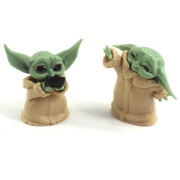 5 stk/sæt Baby Yoda Grogu Mandalorian actionfigur legetøj 5 models