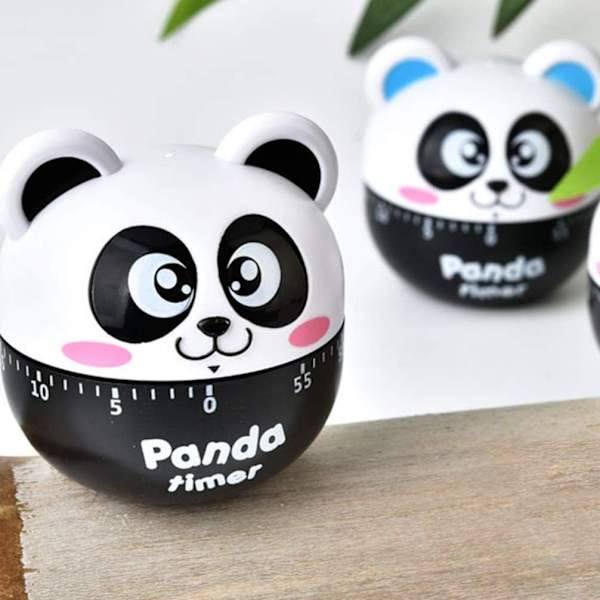 Kök Ägg Timer Söta Klassrum Timer Panda-formad Mekanisk Kök Bakning Matlagning Timer Påminnelse 60 Minuter (Blå)