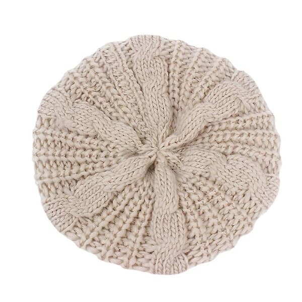 1 st Dam Vinter Varm Stickad Twist Virkad Slouch Baggy Basker
