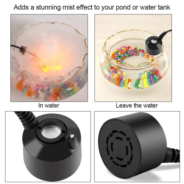Mini diffusor dimmaskin vattenfontän damm fiskdamm skapa atmosfär för trädgårdskontor hem