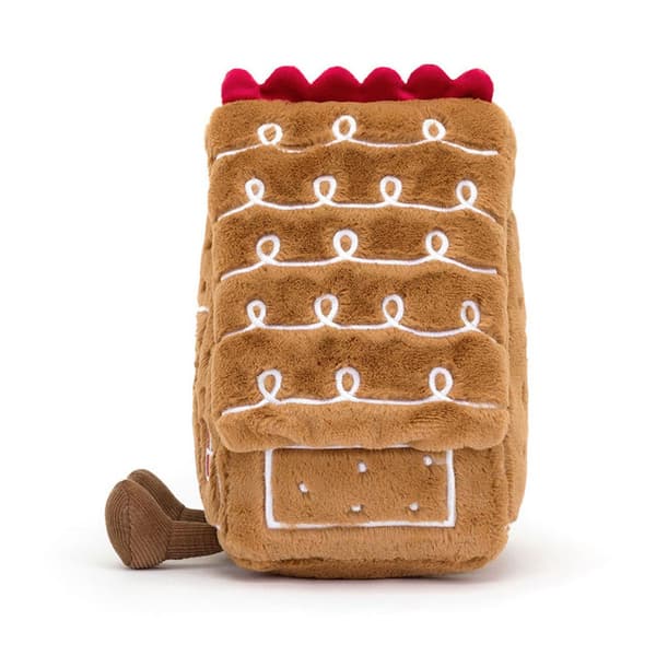 Jellycat 22 cm Amuseables Pepperkakehus kosedyr