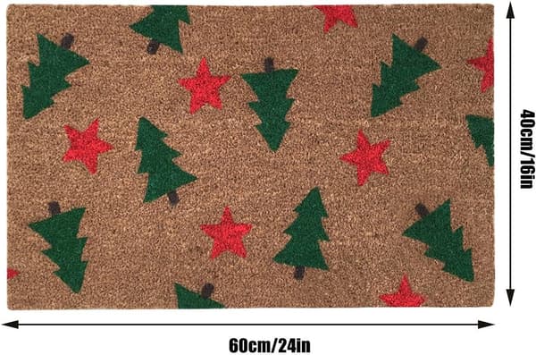 Julgran Jul Dörrmatta Patchwork Heminredning Halkfria Dörrmattor Inomhus / Utomhus / Entrédörr