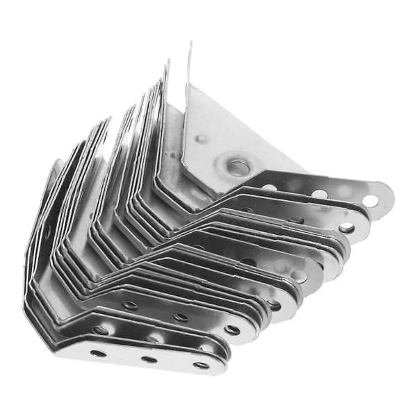 L-formade hörnförband Möbelanslutningar Hängande skåp Silver 20-pack