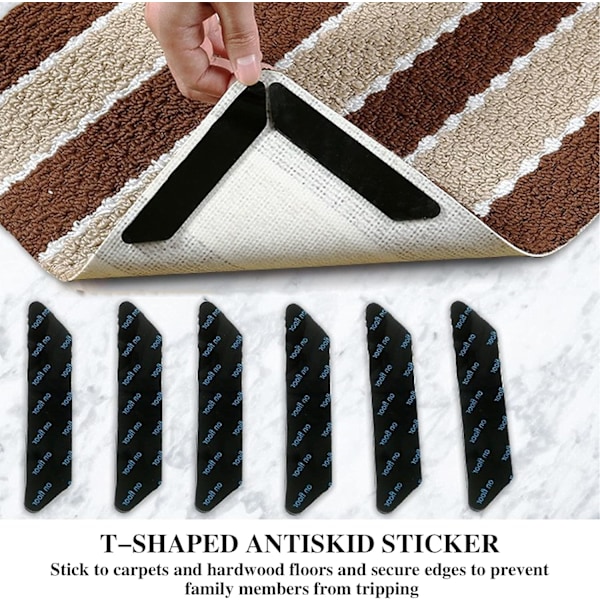 Antislip-mattor, 24 st Antislip-mattor Rug Grippers Stickers, Antislip-mattor