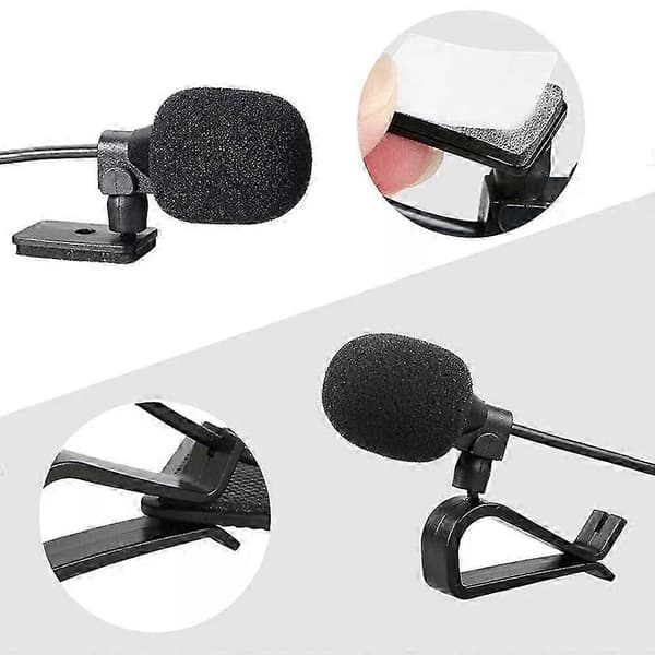 2,5 mm Jackkontakt Mikrofon Mini Mic For PC Bilstereo Bluetooth Hovedenhet Lyd