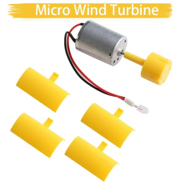 Mini vertikal vindturbin generator, vindturbin kit, undervisningsmodell