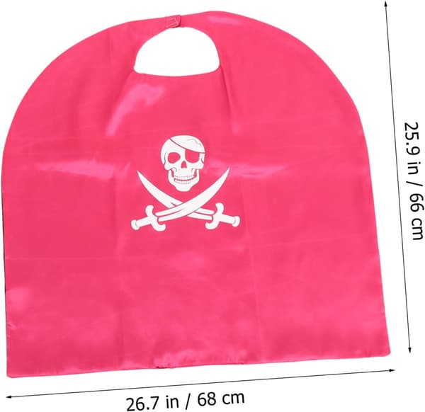 Pirat Cosplay-kappe for Halloween gutter og jenter, lett stoffmateriale lett å oppbevare
